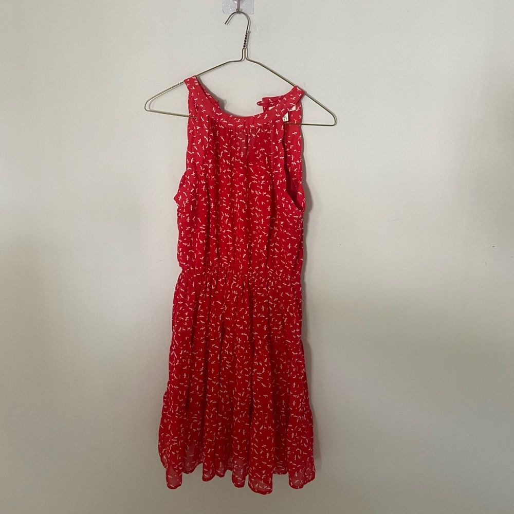 FREE WITH PURCHASE Monteau Red and White Dress